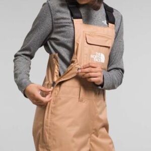 The North Face teen freedom bib almond butter XS 6